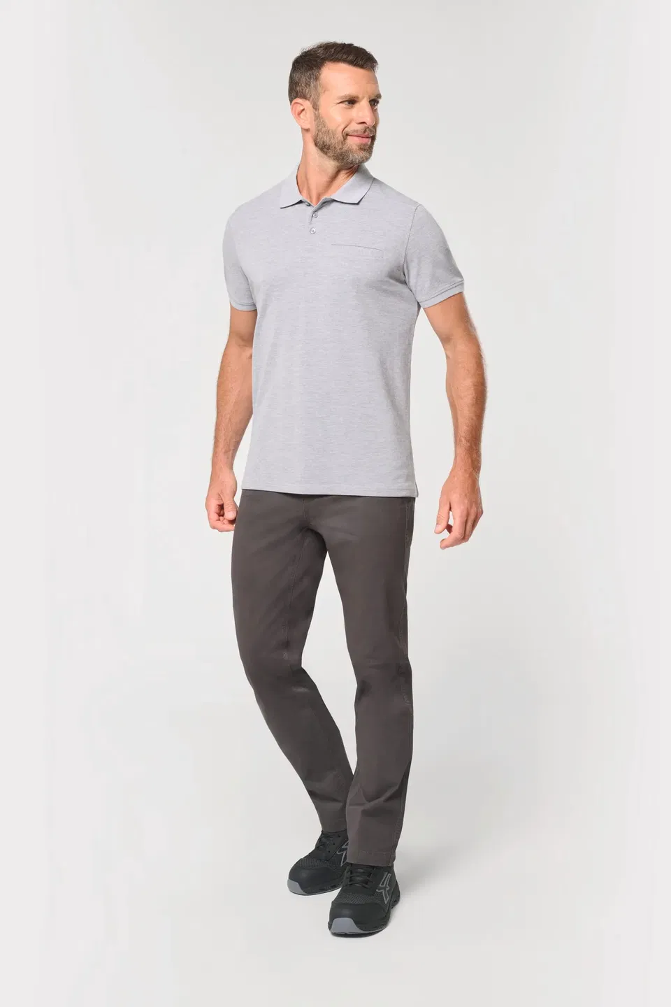 Polo ecorresponsable con bolsillo en el pecho unisex