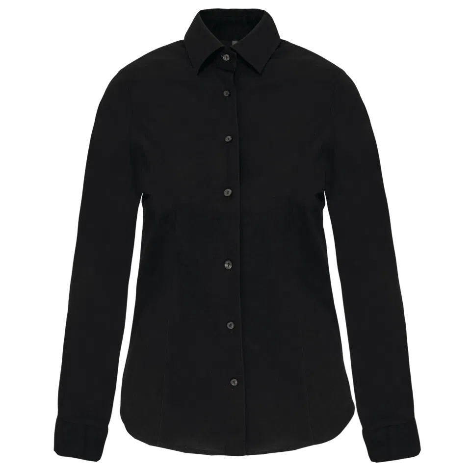 Camisa stretch manga larga mujer