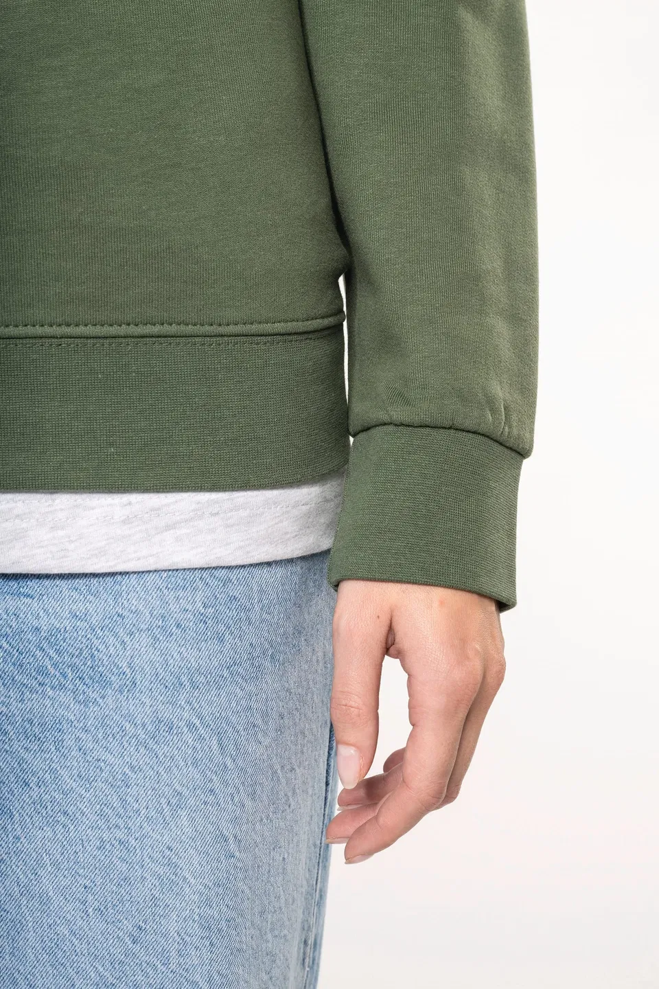 Sudadera cuello redondo