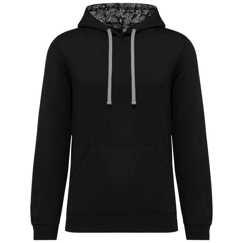 Sudadera con capucha de forro contrastado  - Unisex