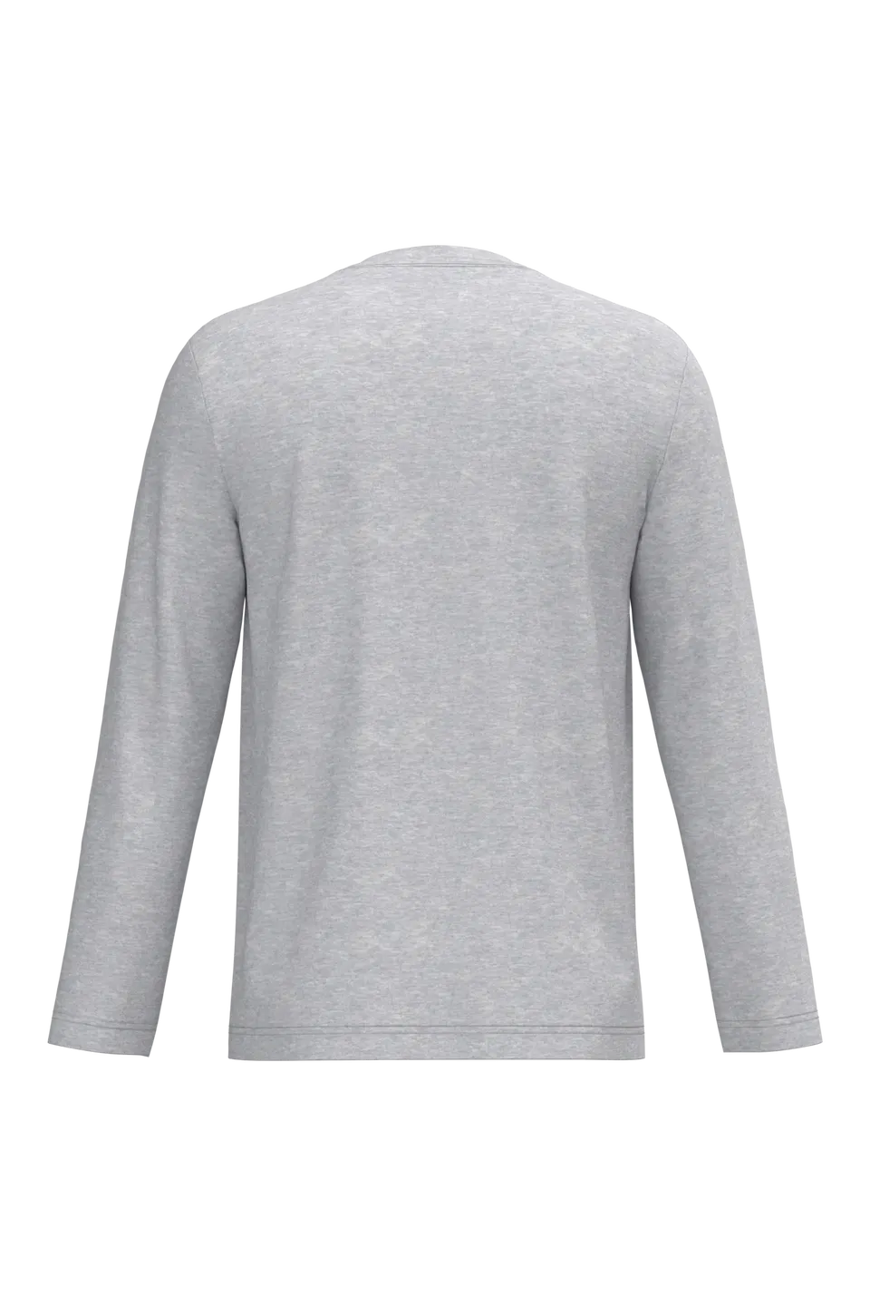 Camiseta manga larga y cuello de pico hombre