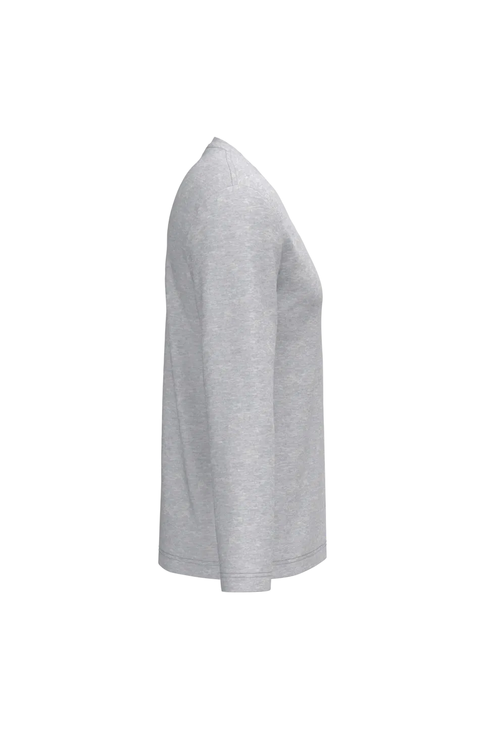 Camiseta manga larga y cuello de pico hombre