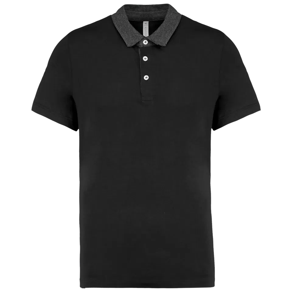 Polo jersey bicolor hombre