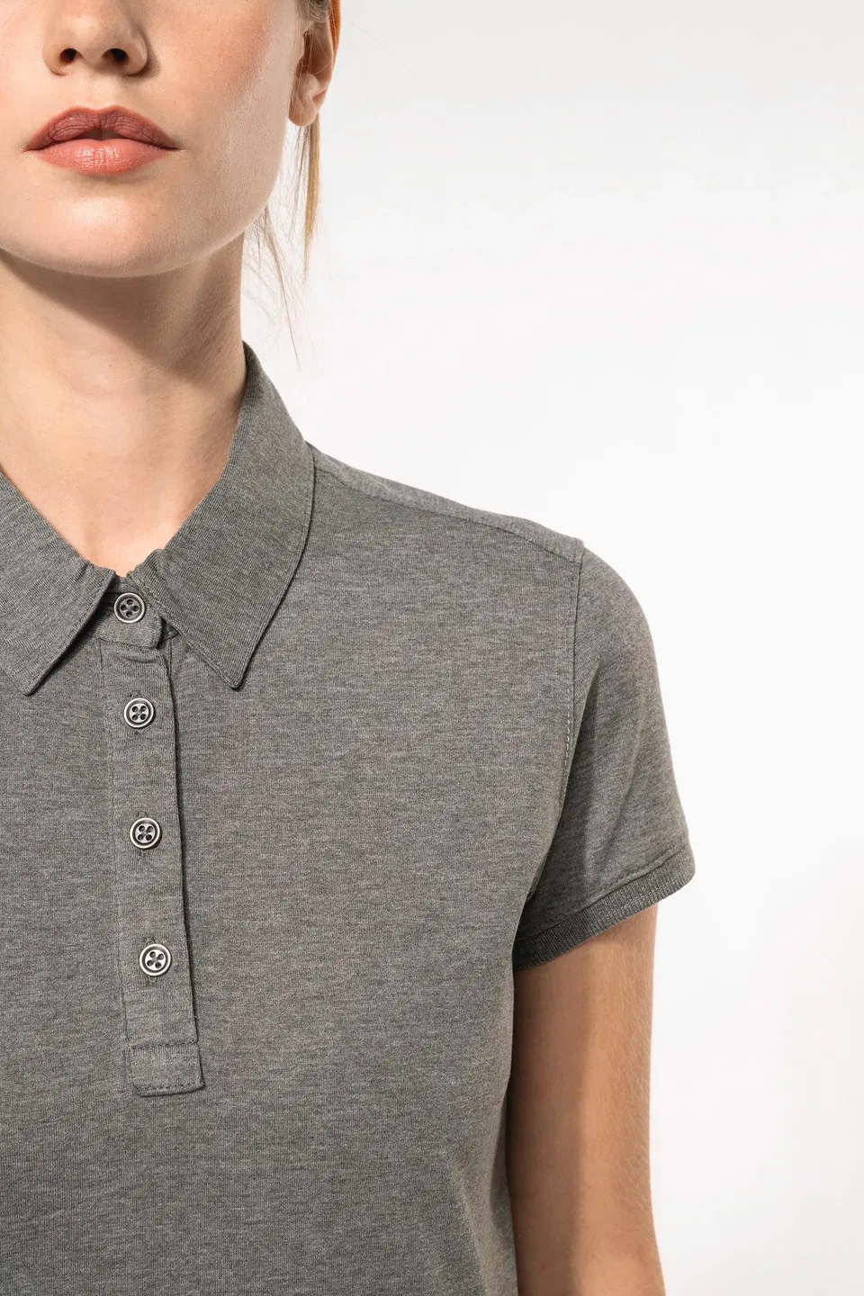Polo jersey manga corta mujer