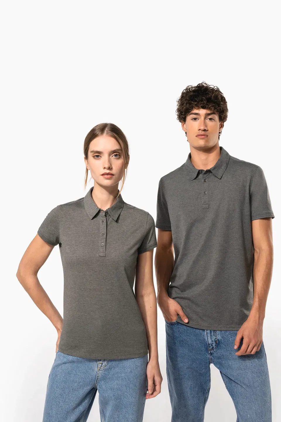 Polo jersey manga corta mujer