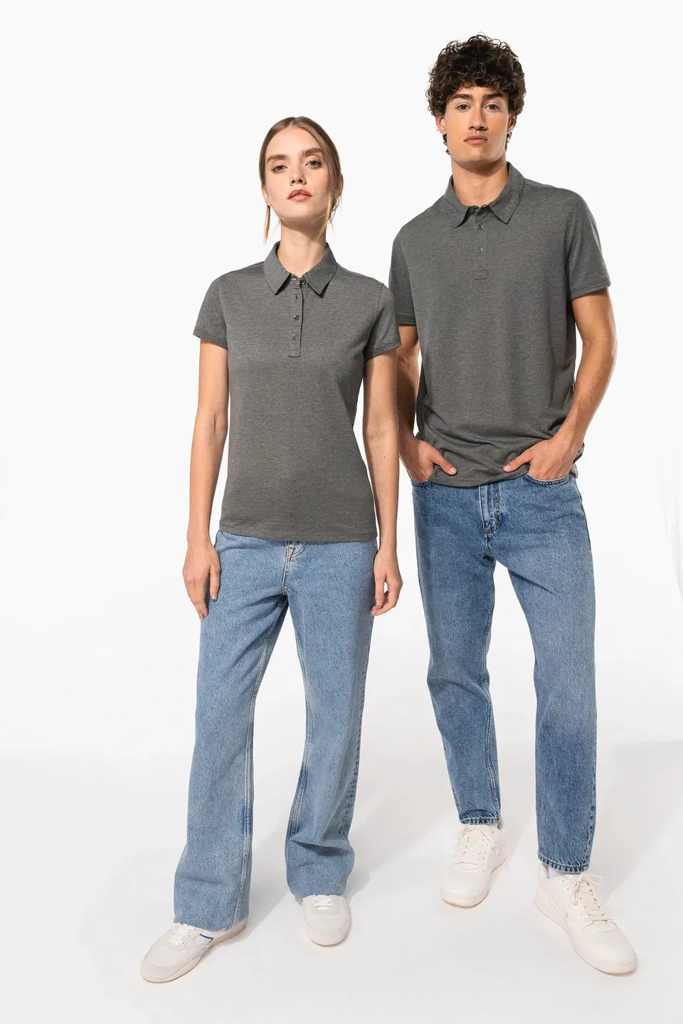 Polo jersey manga corta mujer