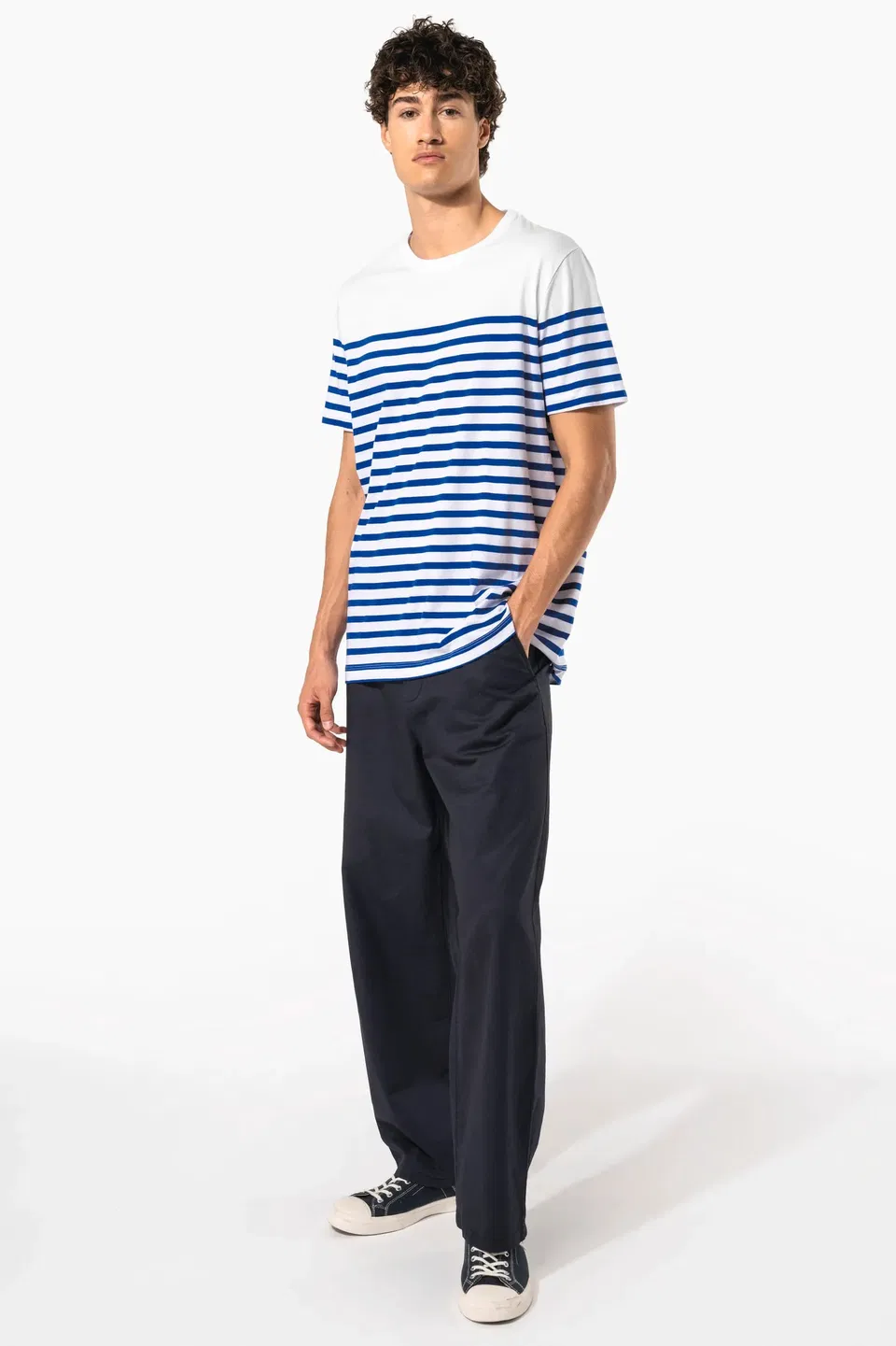 Camiseta marinera algodón orgánico hombre