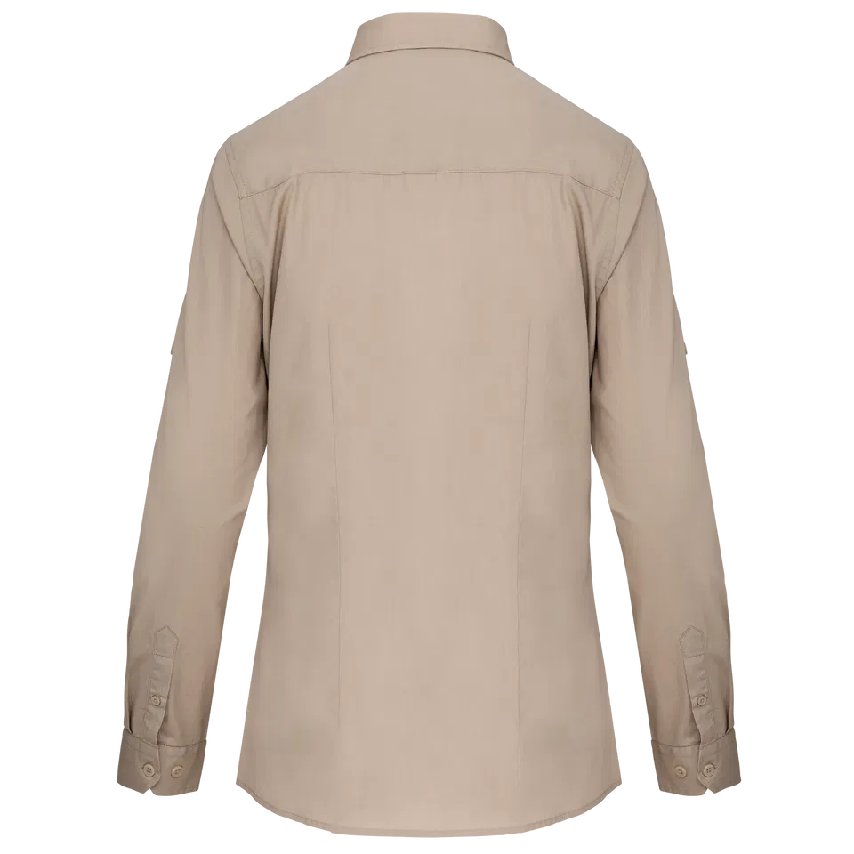 Camisa Safari manga larga mujer