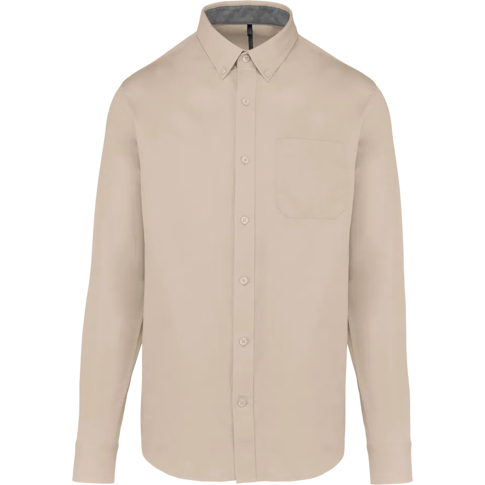 Camisa de algodón Nevada de manga larga para hombre