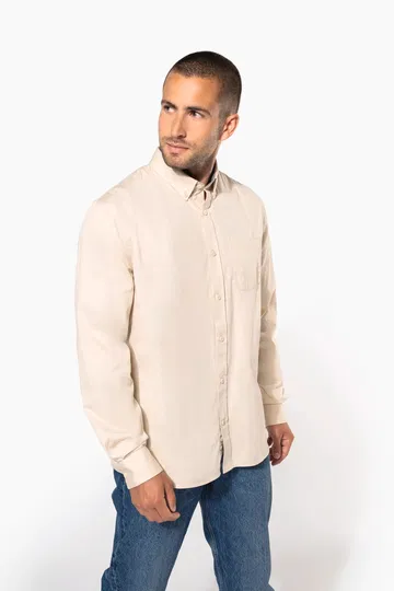 Camisa de algodón Nevada de manga larga para hombre