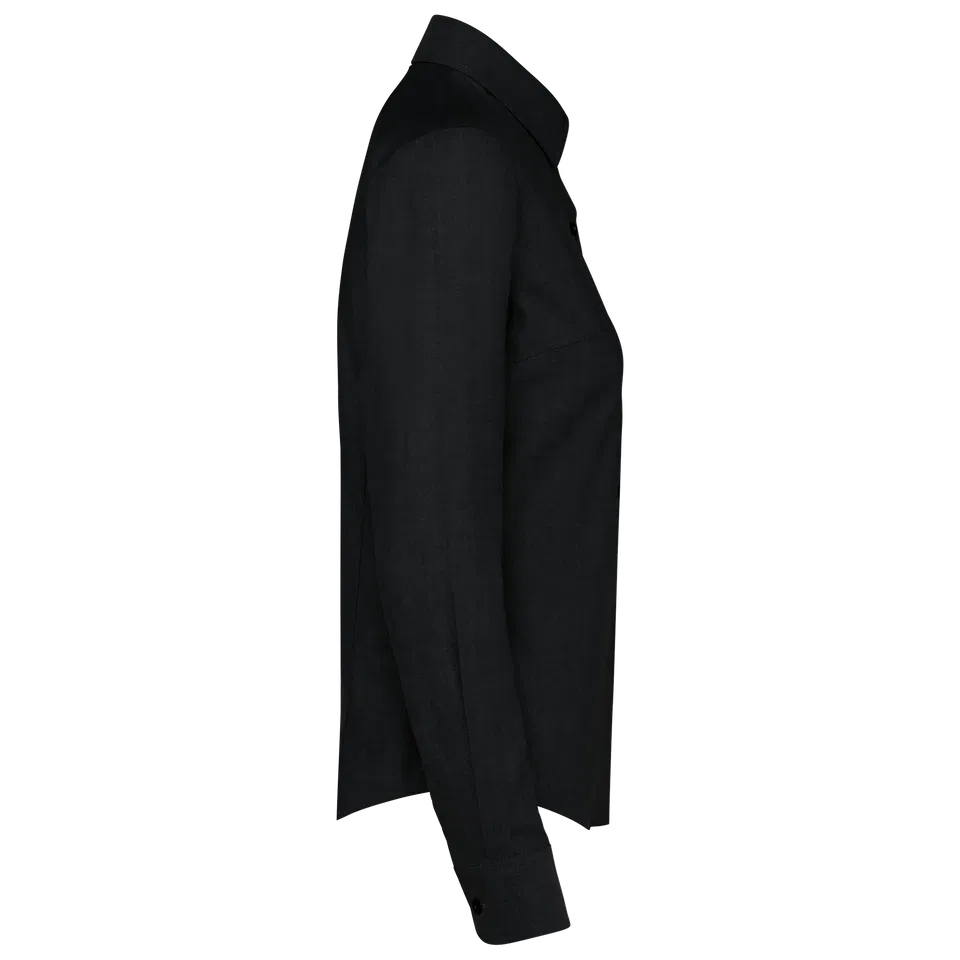 Camisa oxford manga larga mujer
