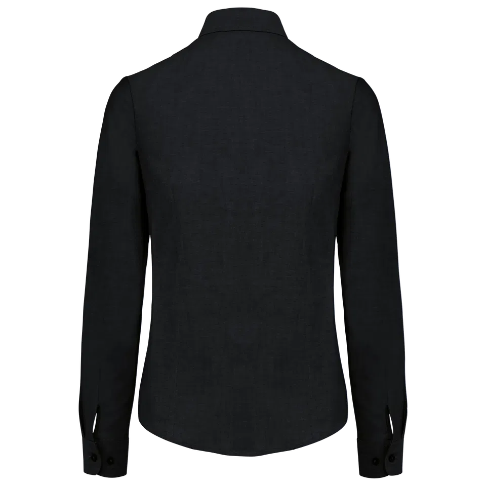 Camisa oxford manga larga mujer
