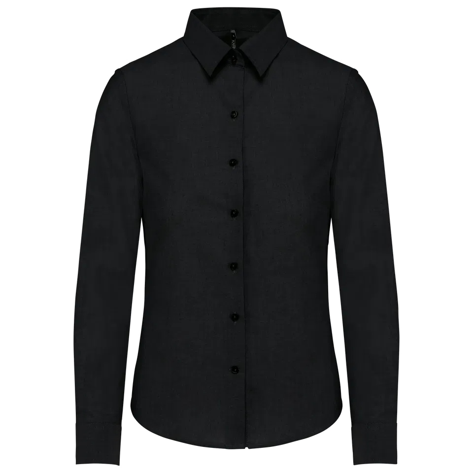 Camisa oxford manga larga mujer