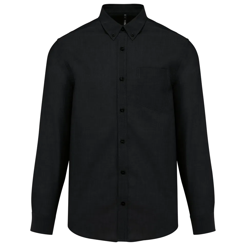 Camisa oxford manga larga hombre