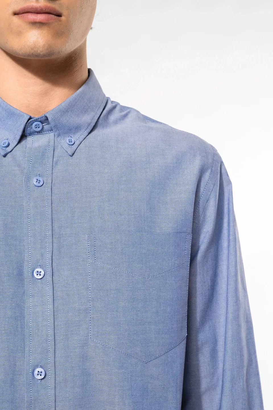 Camisa oxford manga larga hombre