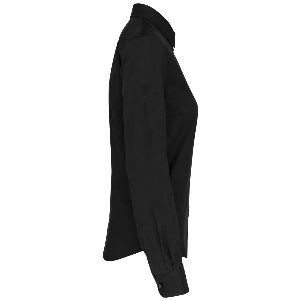 Camisa popelina manga larga mujer