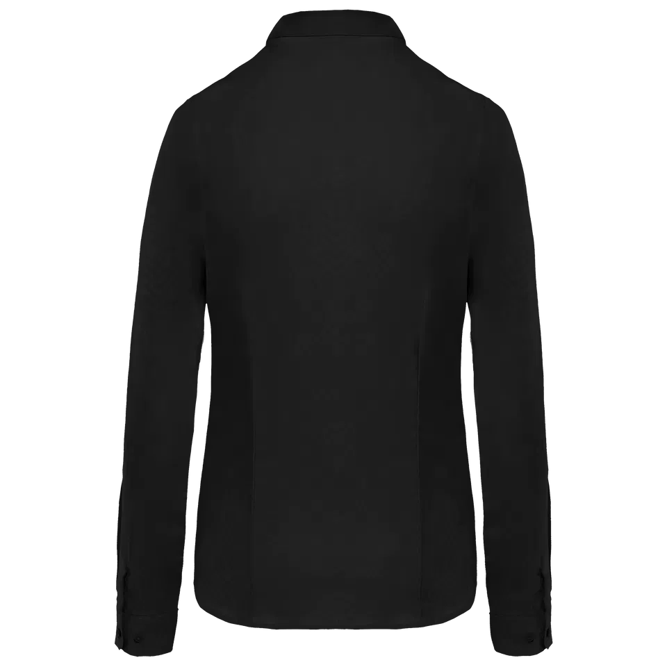 Camisa popelina manga larga mujer