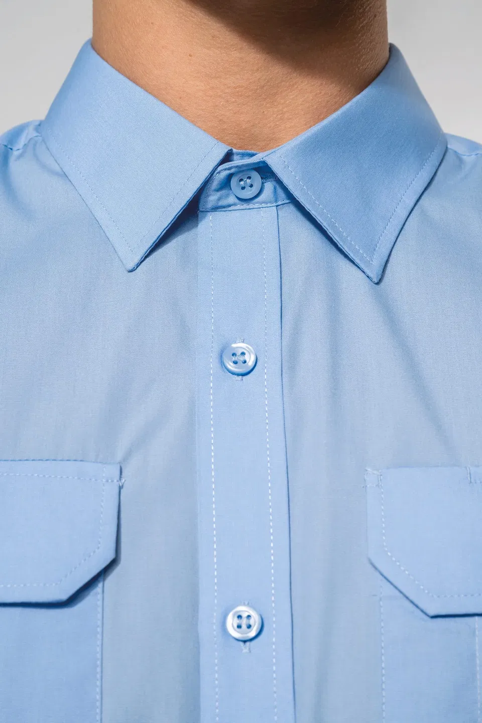 Camisa piloto manga larga hombre
