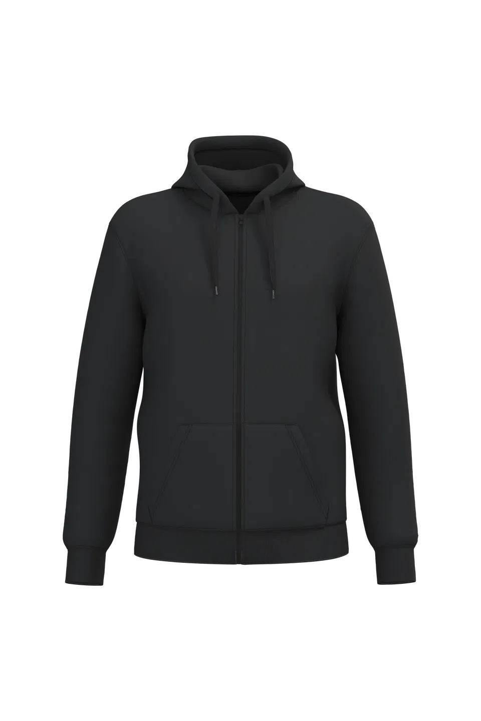 Sudadera con capucha y cremallera reciclada unisex
