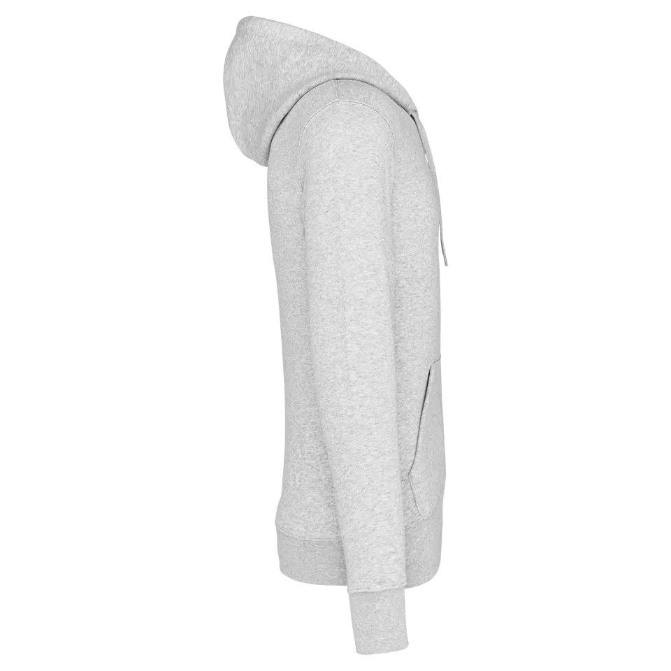 Sudadera con capucha y cremallera ecorresponsable hombre