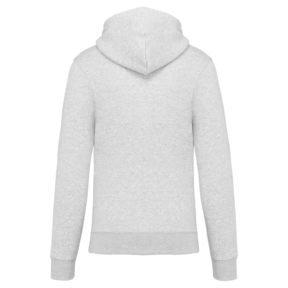 Sudadera con capucha y cremallera ecorresponsable hombre
