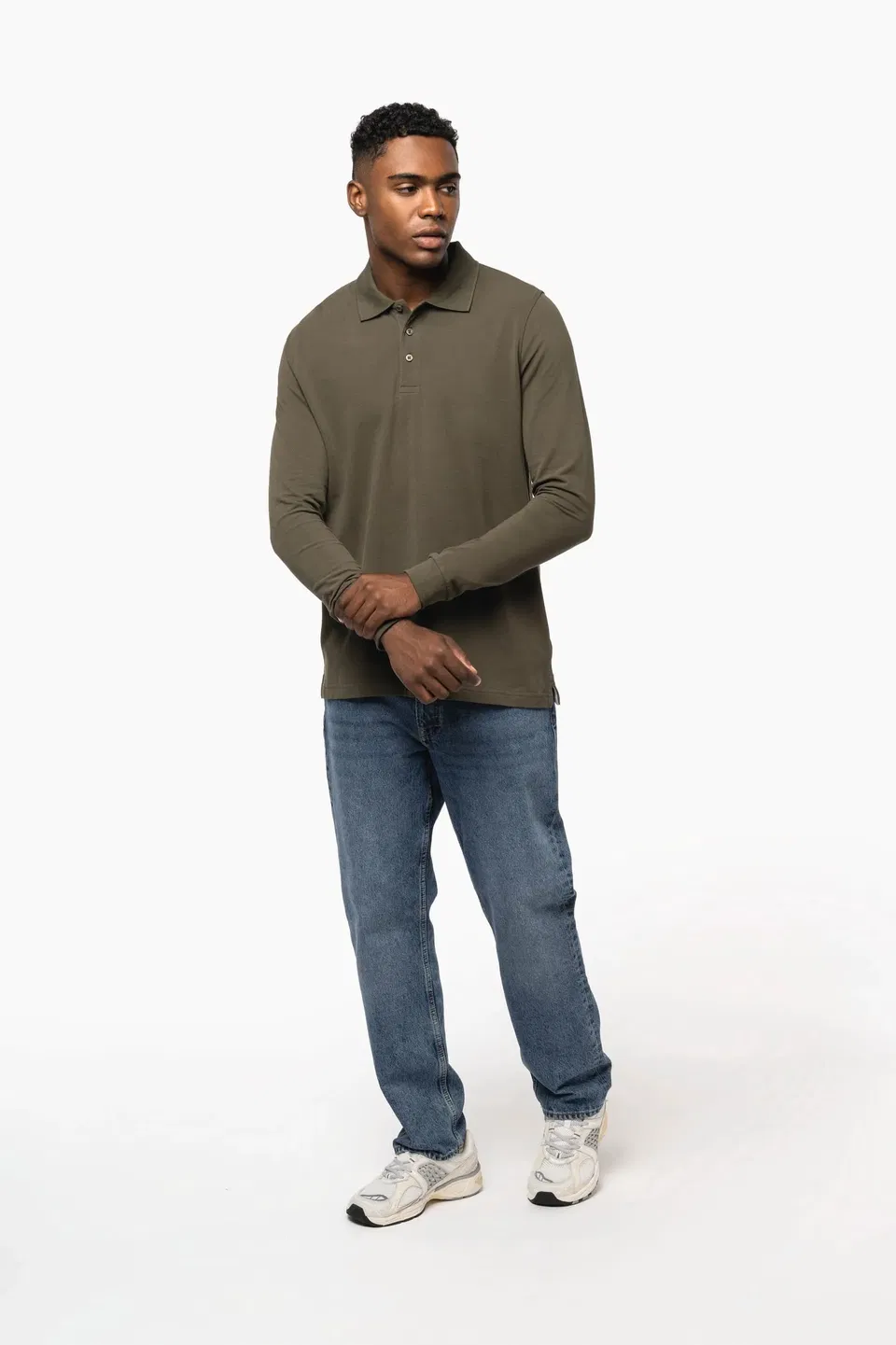 Polo manga larga hombre