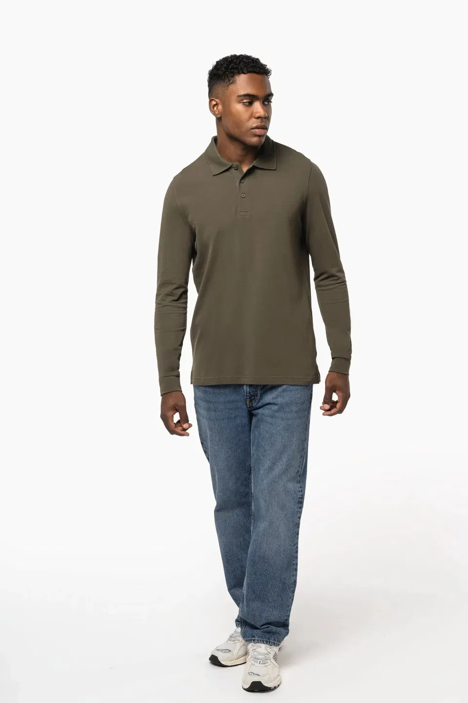 Polo manga larga hombre