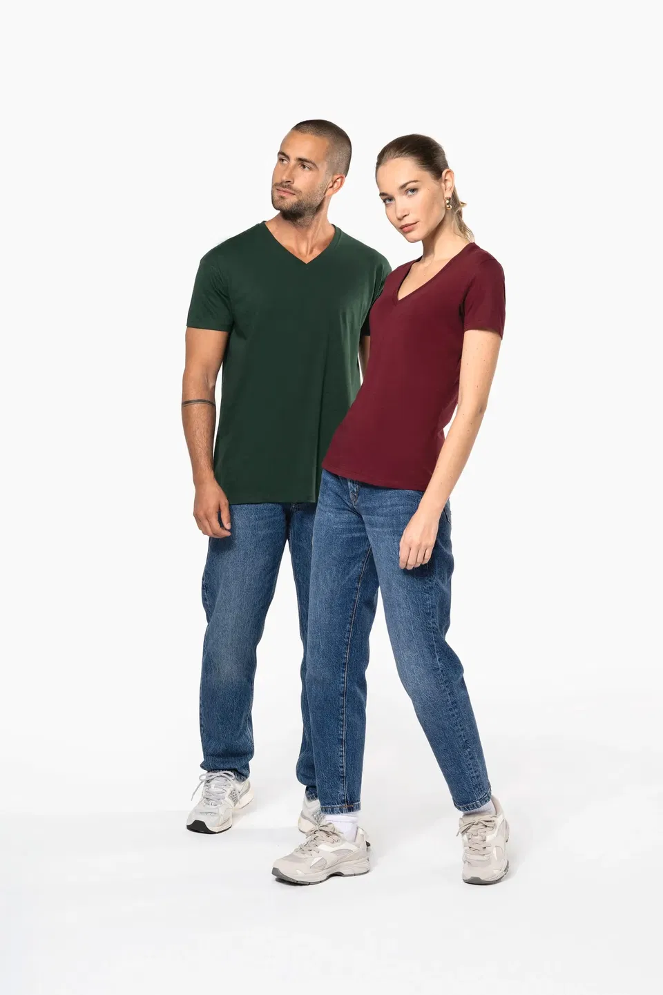 Camiseta BIO150 IC cuello de pico mujer