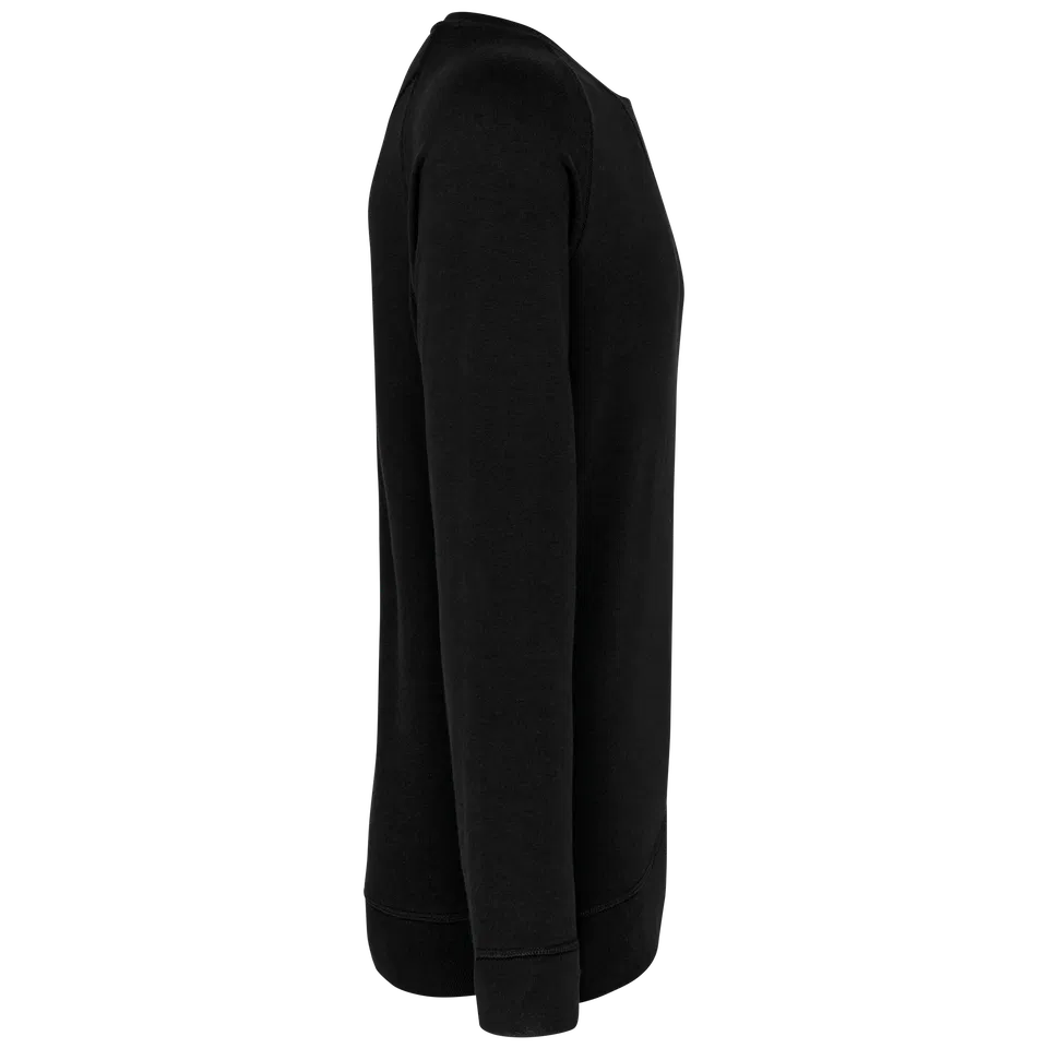 Sudadera algodón orgánico con cuello redondo y mangas raglán de hombre