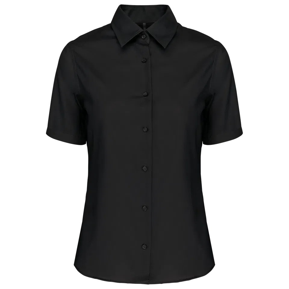Camisa no-plancha manga corta mujer