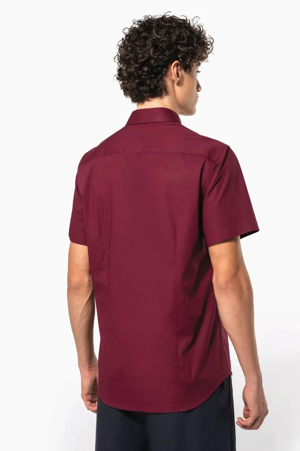 Camisa strech manga corta hombre