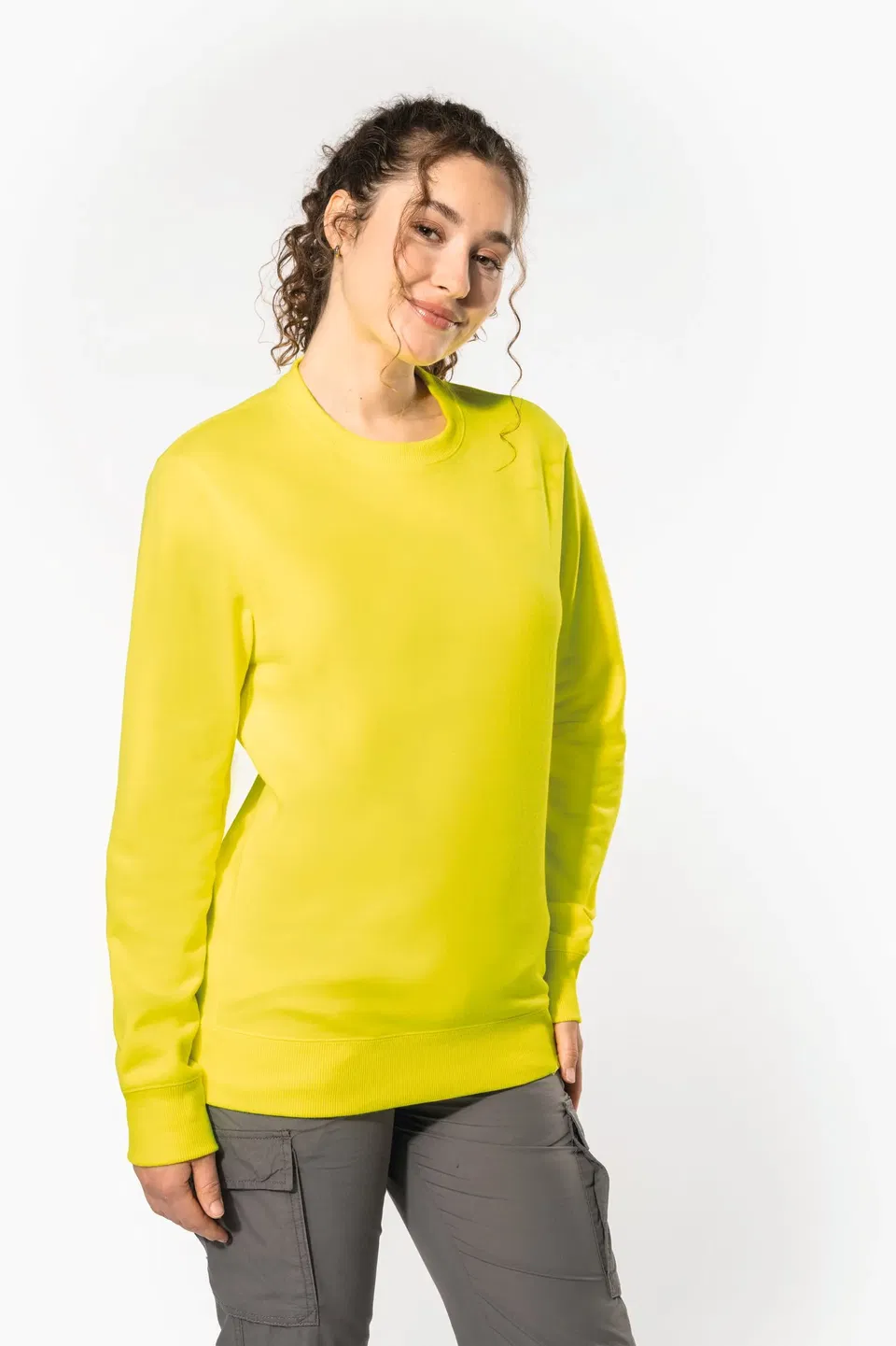 Sudadera cuello redondo reciclada unisex