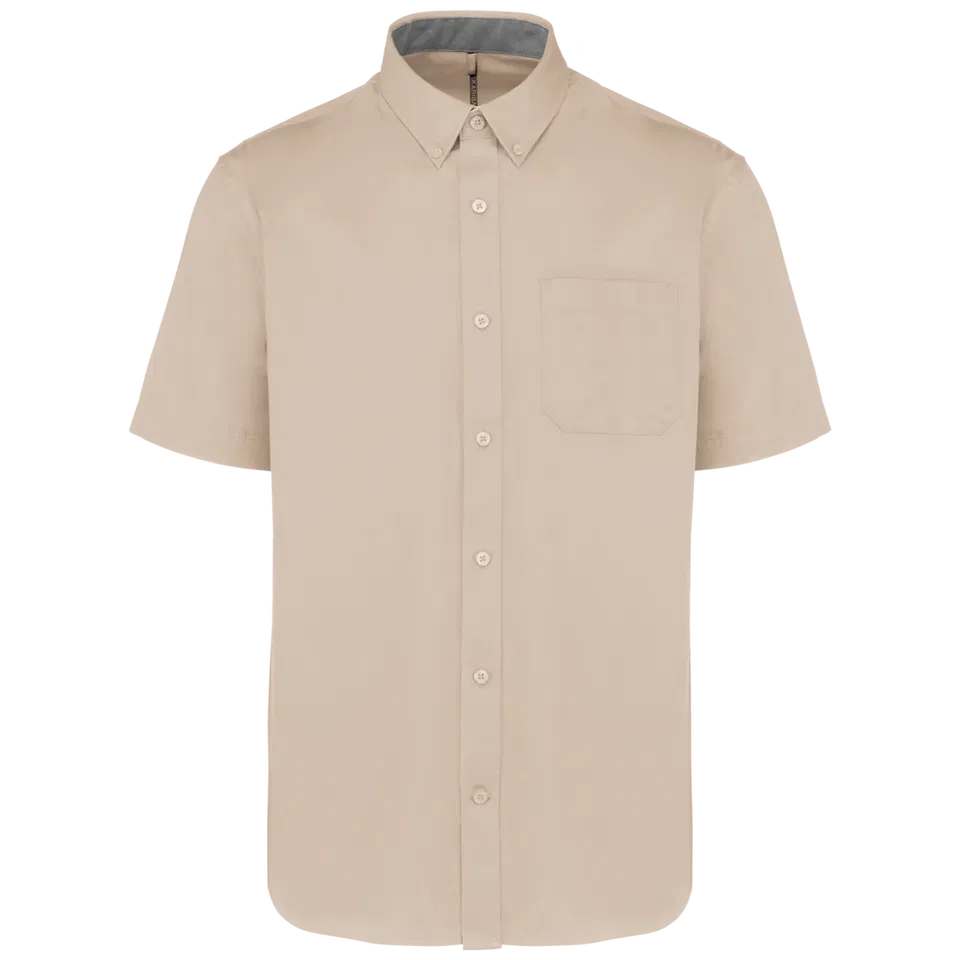 Camisa de algodón Ariana III manga corta hombre