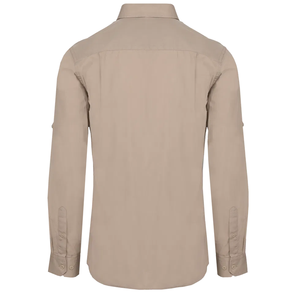 Camisa Safari manga larga hombre