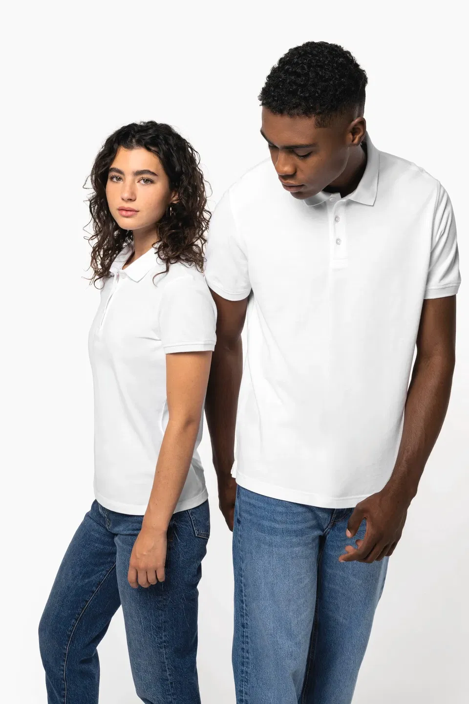 Polo de punto piqué manga corta hombre
