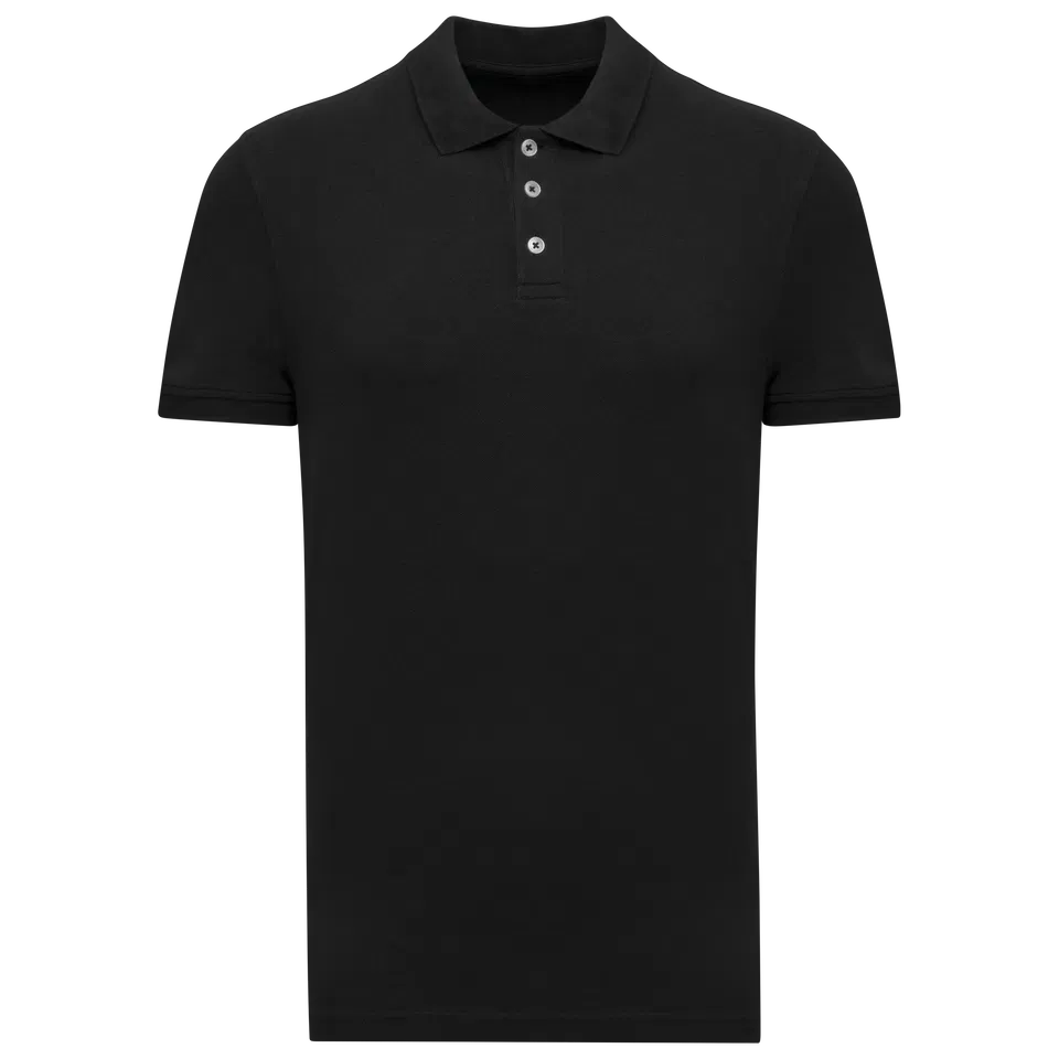 Polo de punto piqué manga corta hombre