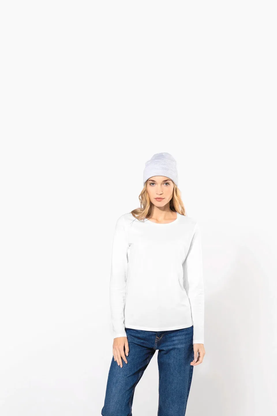 Camiseta con elastano manga larga mujer