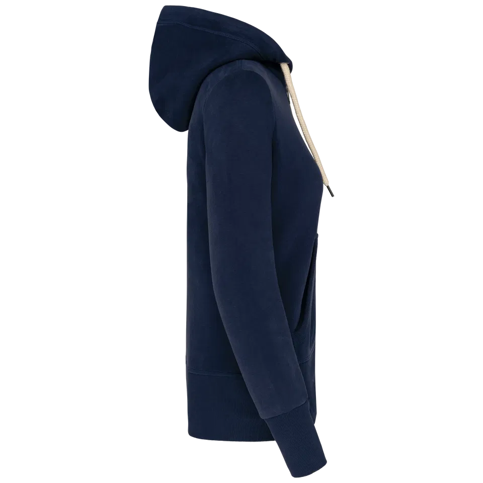 Sudadera vintage - cremallera y capucha mujer