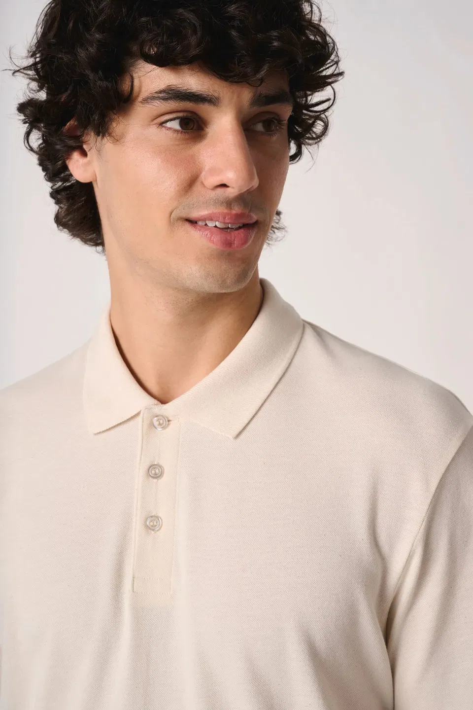 Polo punto piqué hombre