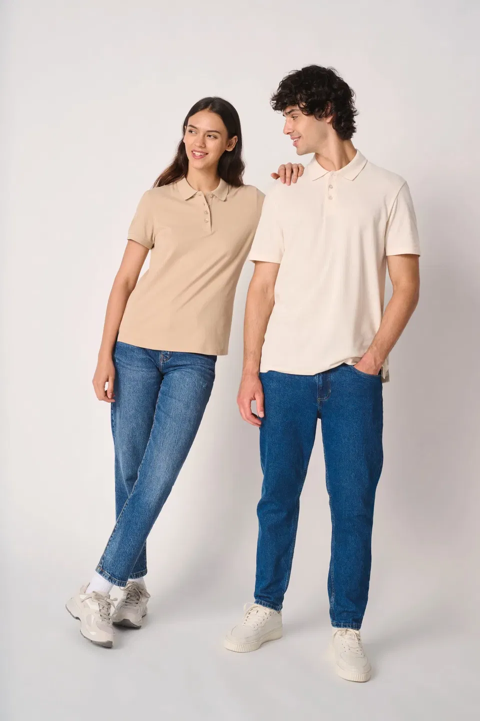 Polo punto piqué mujer