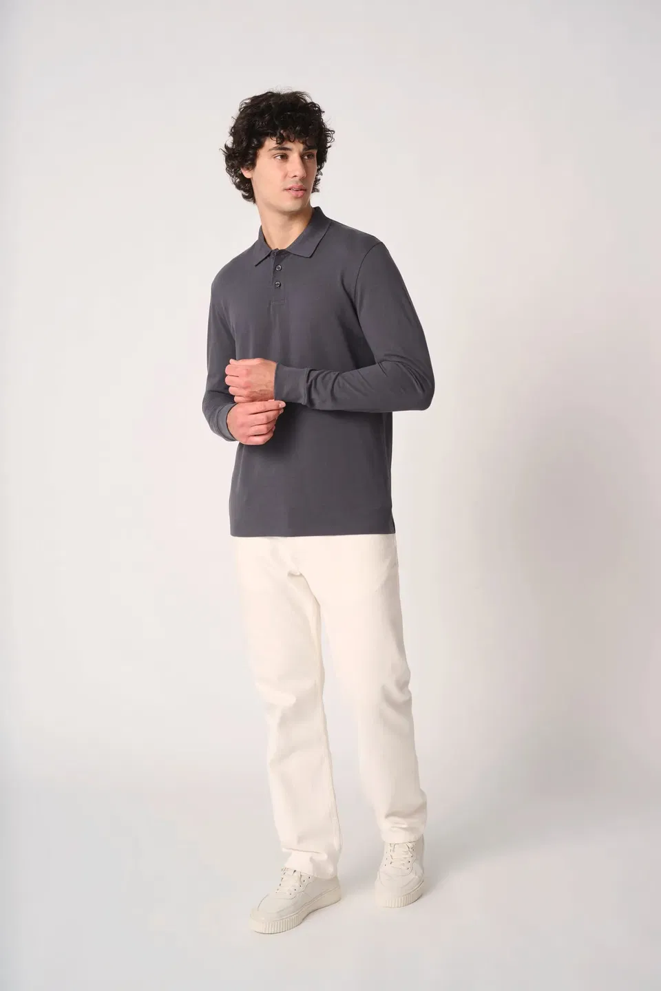 Polo punto piqué LSL hombre