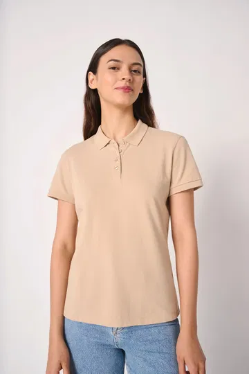 Polo punto piqué mujer