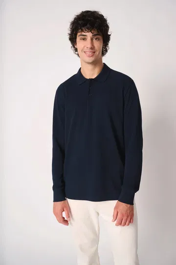 Polo punto piqué LSL hombre