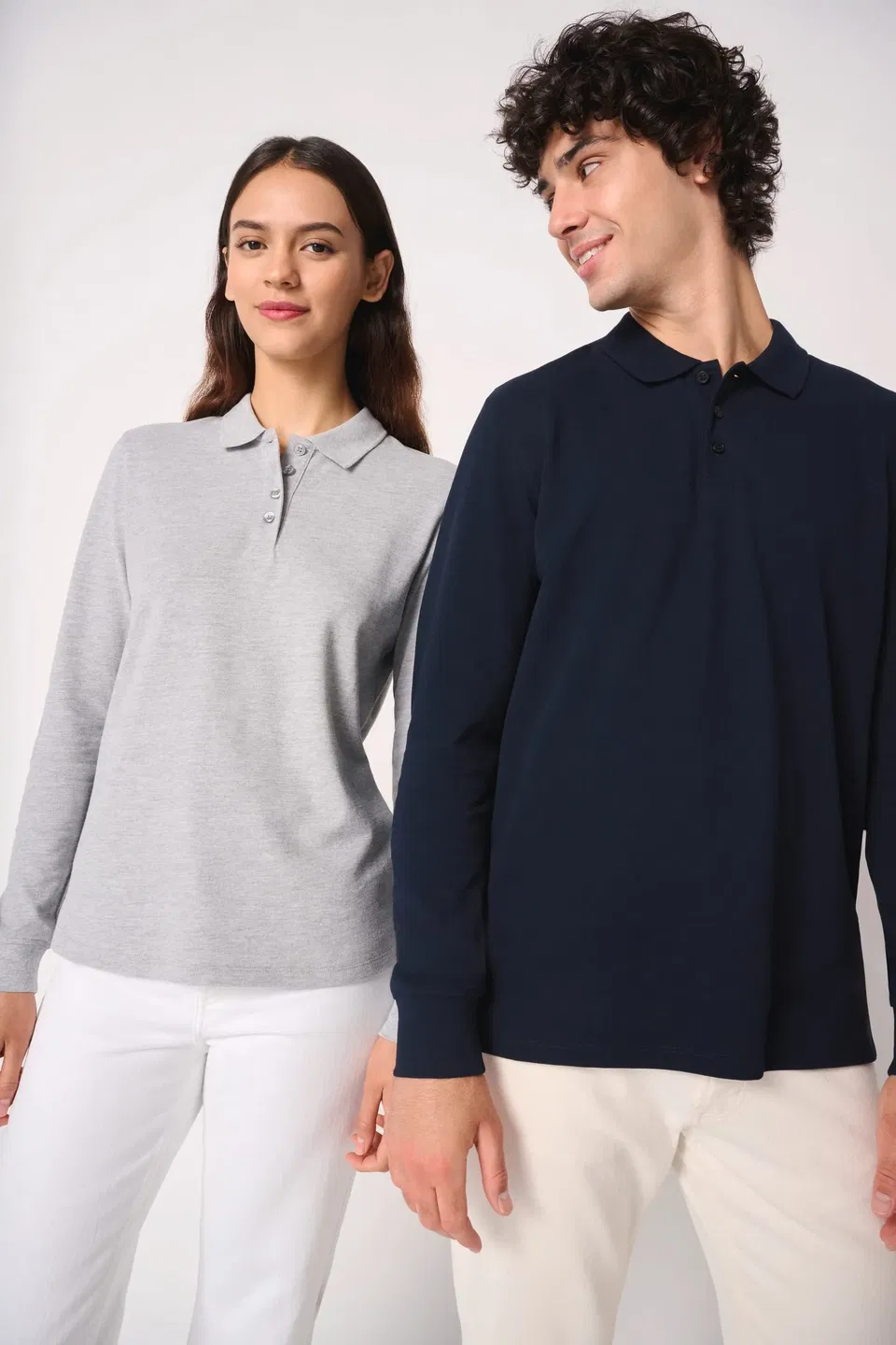 Polo punto piqué LSL mujer