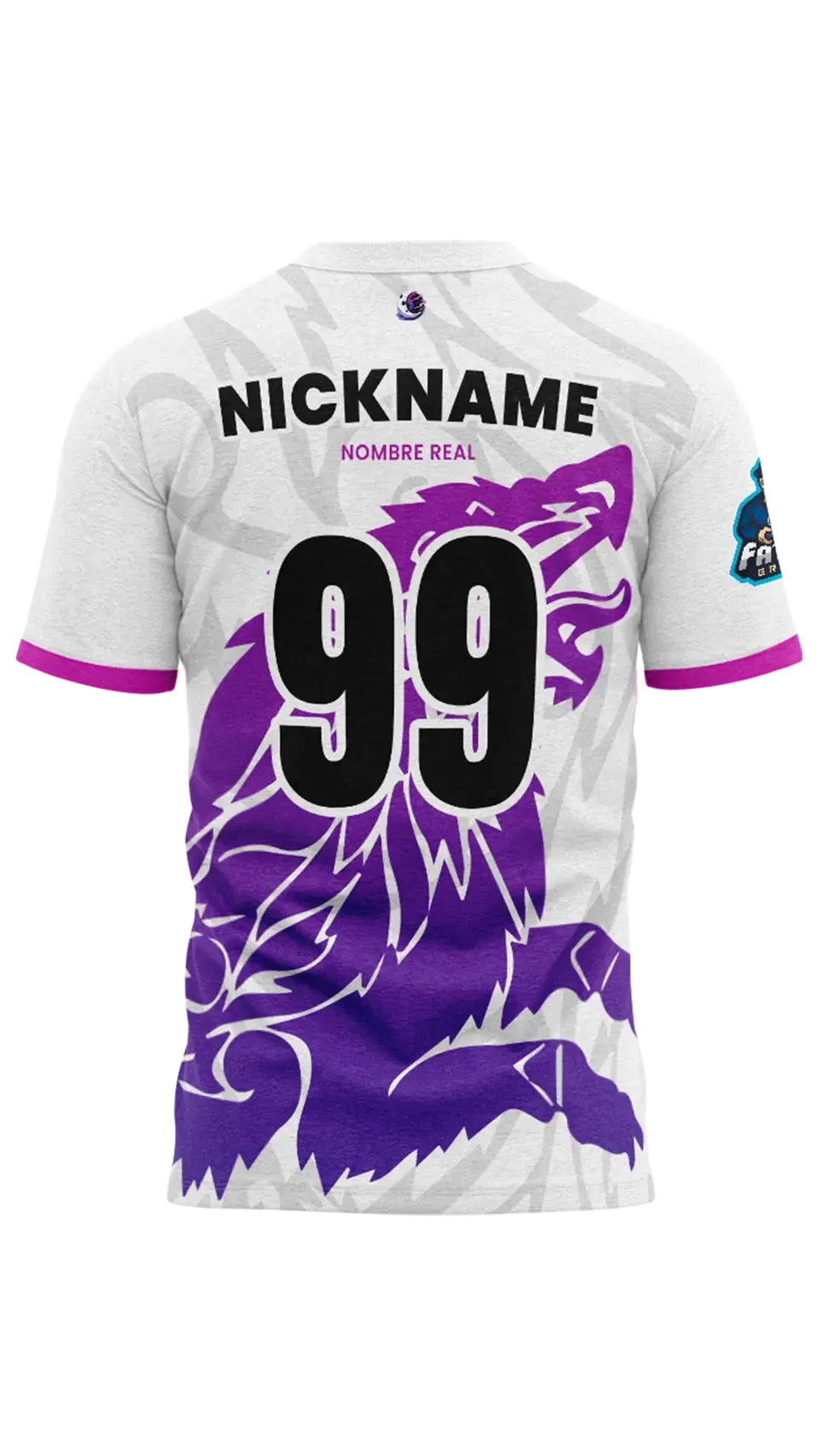 Camiseta Esport Corta White Team LunaHh Standard
